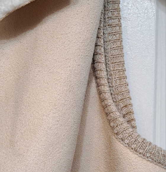 NWT Sienna Sage Faux Suede/Sherpa Sleeveless Open Vest Size 2X - Picture 8 of 10